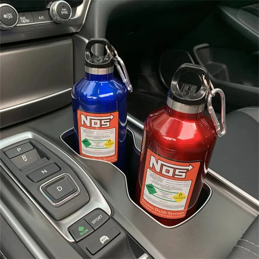 NOS Nitrogen Cylinder Stainless Steel Travel Bottle – 500ml Vacuum Insulated Car Cup